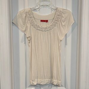 Elle Cream Embellished Blouse